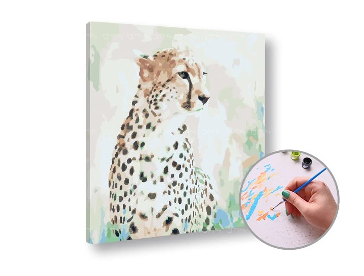 Paint by Numbers CHEETAH IN LOVE – Low Difficulty