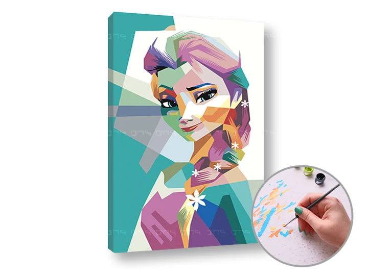 Paint by Numbers FROZEN ELSA | Low Difficulty