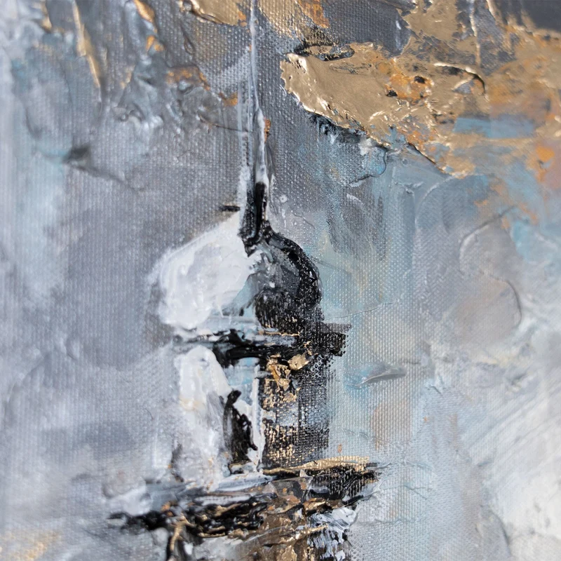 Islamische Wanddeko auf Leinwand – Acrylbild "Sanftes Glühen" 115x50cm