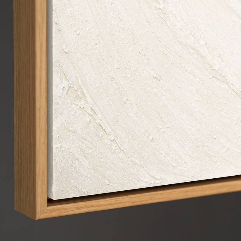 Abstrakte Wandbilder Beige – Struktur Gemälde modern „Echos der Zeit“
