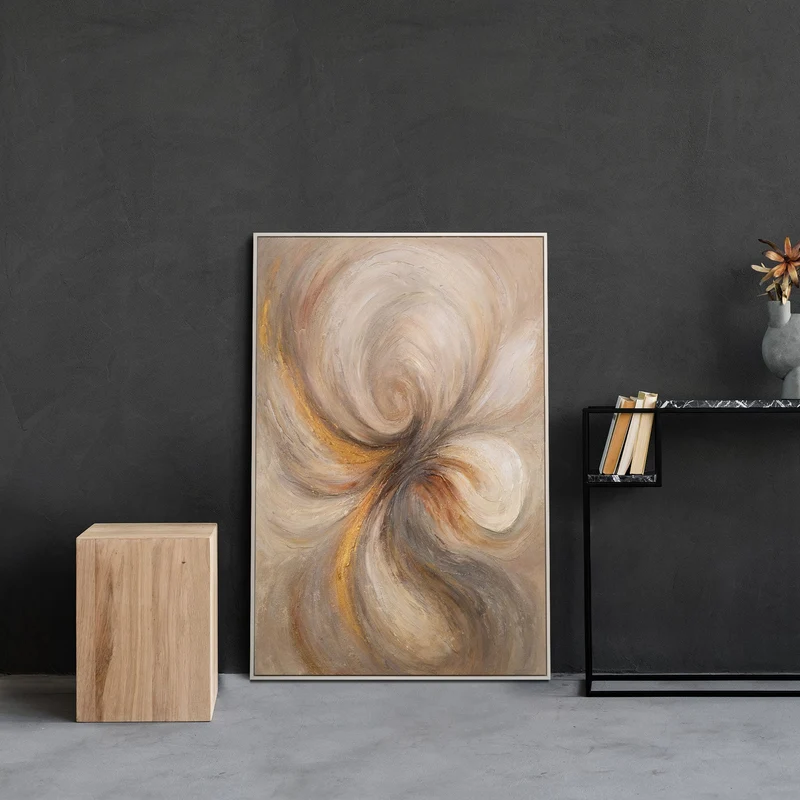 Abstraktes Leinwandbild „Energie des Stroms“ – Moderne Kunst für Wohnzimmer