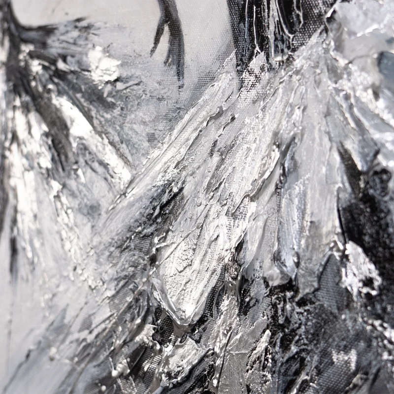 Gemälde abstrakte Malerei – Leinwandbild "Die Kraft der Anmut" 115×50 cm