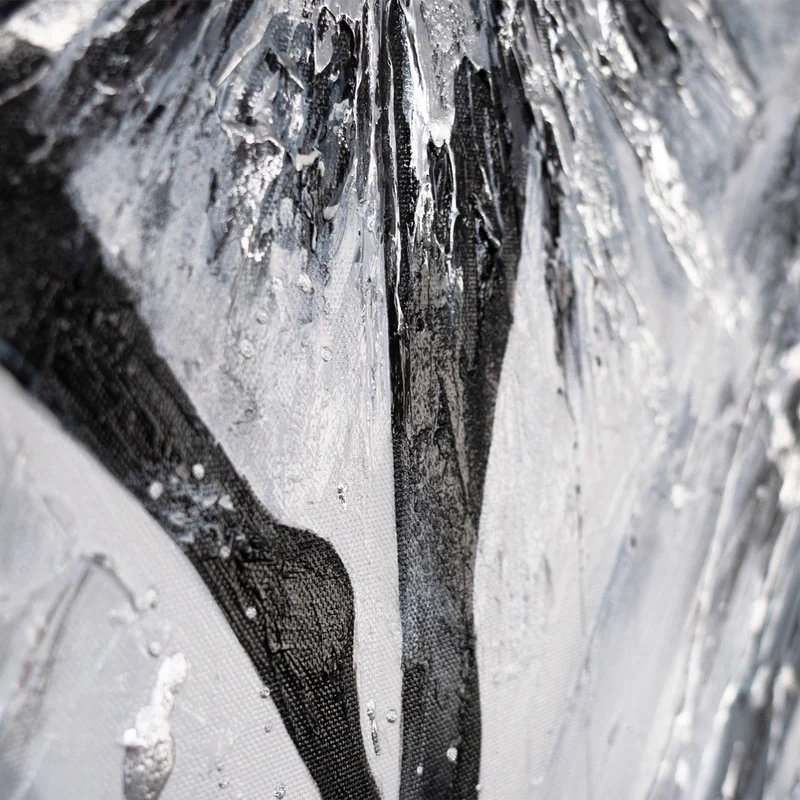 Gemälde abstrakte Malerei – Leinwandbild "Die Kraft der Anmut" 115×50 cm