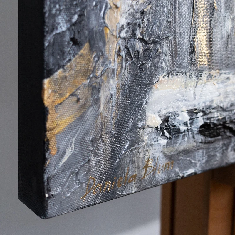 Abstrakte Bilder auf Leinwand "Die Kraft der Architektur" Acrylbild Cityscape 115x50cm