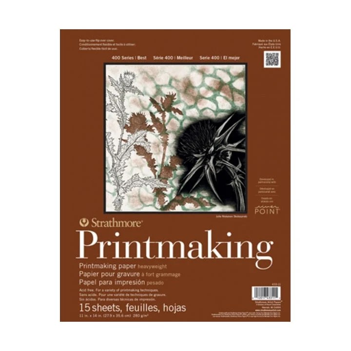 Strathmore Printmaking Pad, 20 Sheets, 20.3 x 25.4 cm
