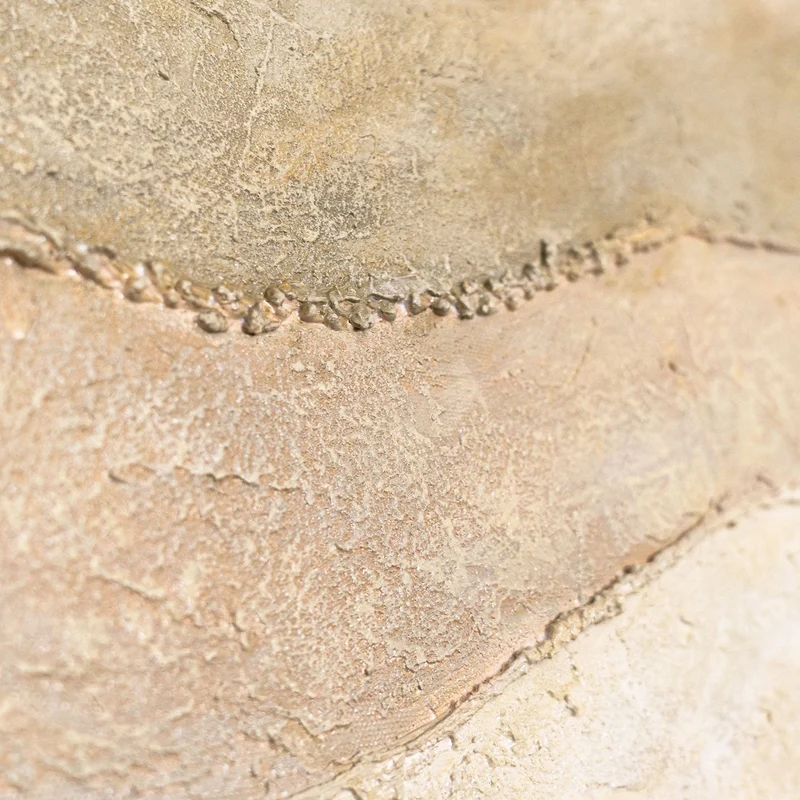 Abstrakte Gemälde Beige – Moderne Wanddeko Wohnzimmer Leinwand „Das Flüstern der Täler“