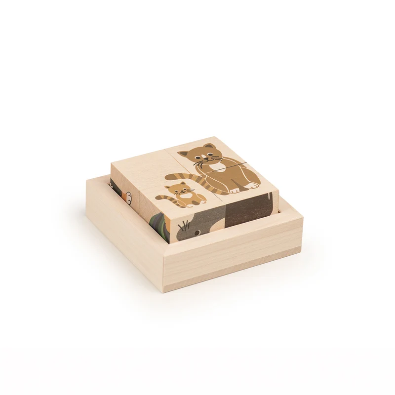 Würfelpuzzle Haustiere