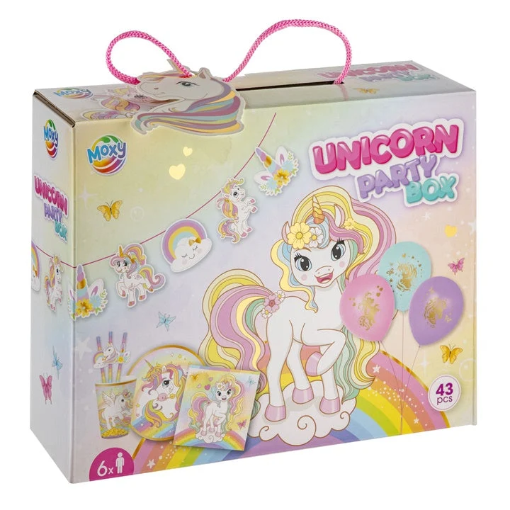 Unicorn Children's Party Set of 43