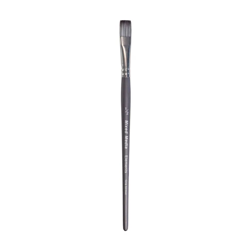 Elements - Mixed Media Synthetic - Short Handle - One Stroke 1/2