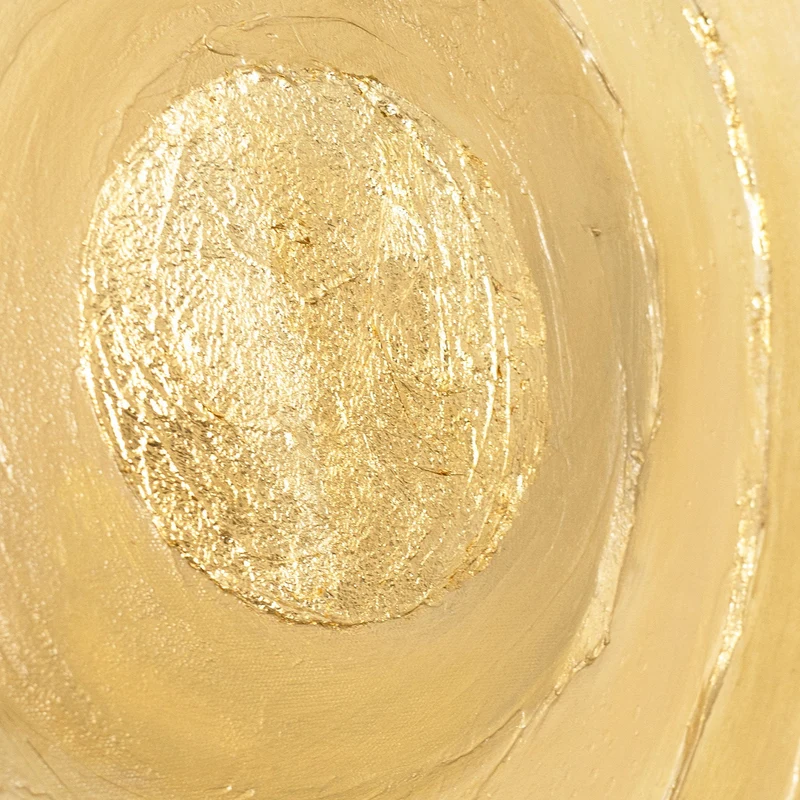 Leinwandbild „Kreise der Zeit“ – Strukturiertes Gemälde modern & elegant