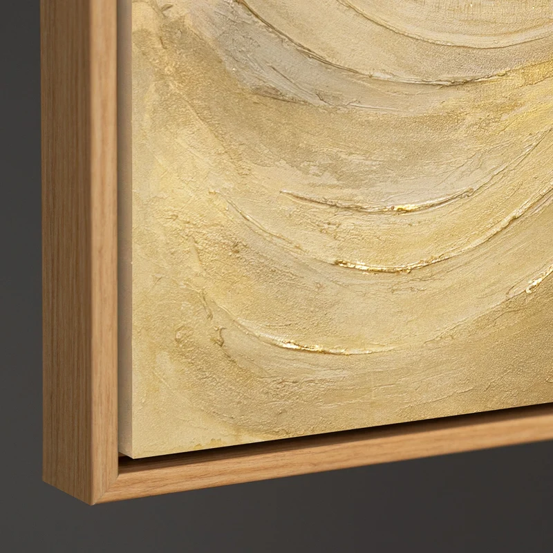 Leinwandbild „Kreise der Zeit“ – Strukturiertes Gemälde modern & elegant