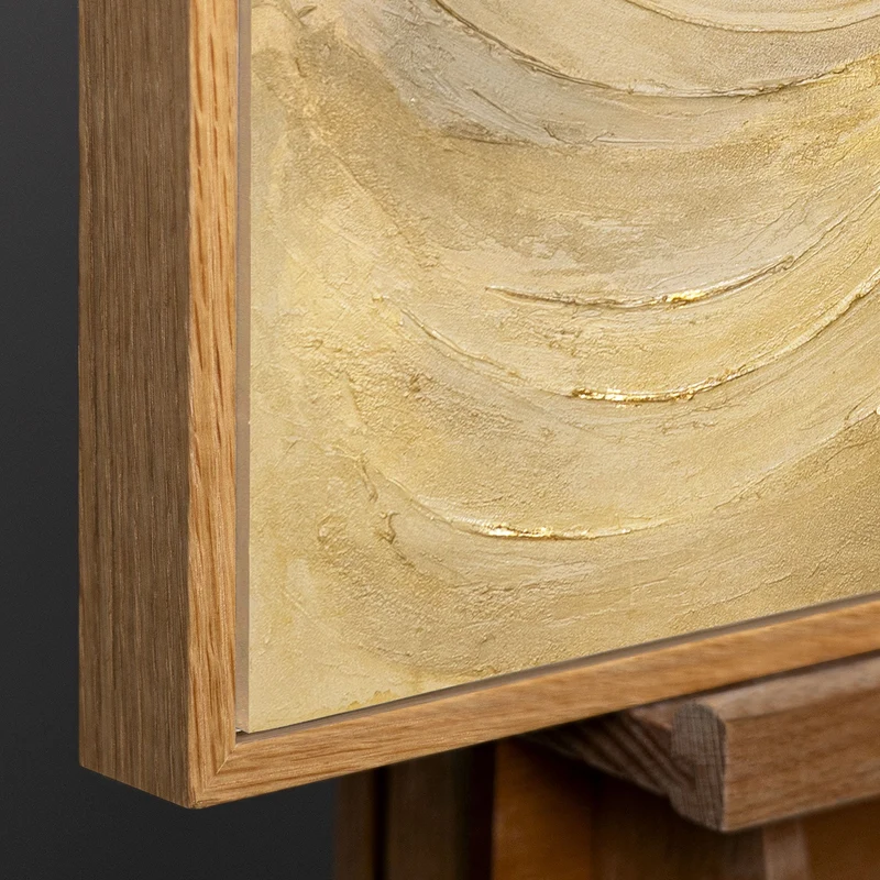 Leinwandbild „Kreise der Zeit“ – Strukturiertes Gemälde modern & elegant