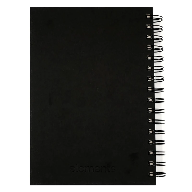 Elements - Wire-O Sketchbook - A5 - Black Cover