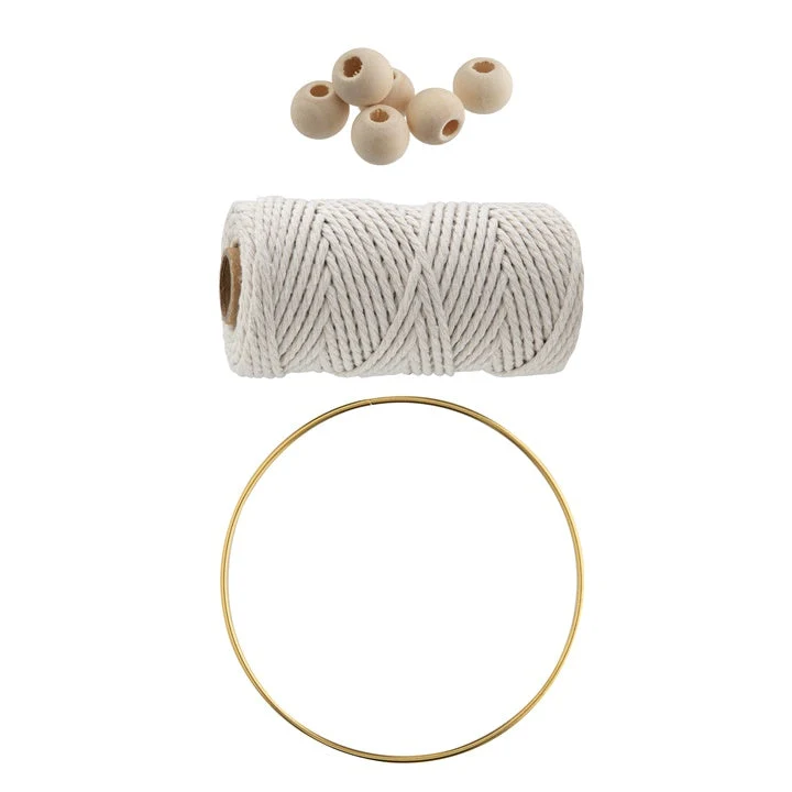 Macramé Dream Catcher Set with Feathers