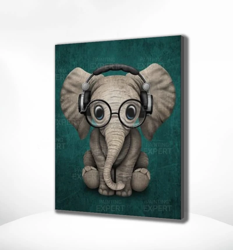 Malen nach Zahlen Elefant