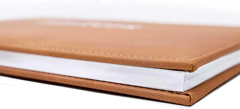 Esposti - Visitors Book Tan Soft Touch Faux Leather