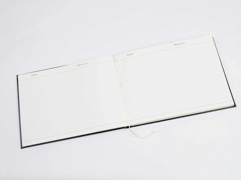 Esposti - Funeral Book of Condolence Black with Presentation Box EL45