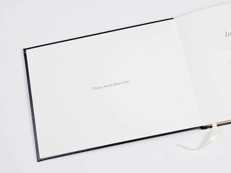Esposti - Funeral Book of Condolence Black with Presentation Box EL45