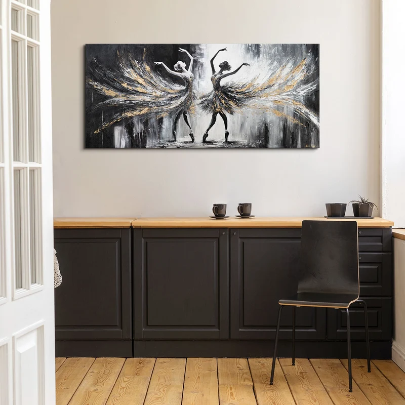 Bilder auf Leinwand "Die Brillanz des Balletts" Acrylbild für Wohnzimmer 115x50cm