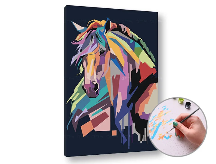 Colorful Box Paint by Numbers | Low Difficulty