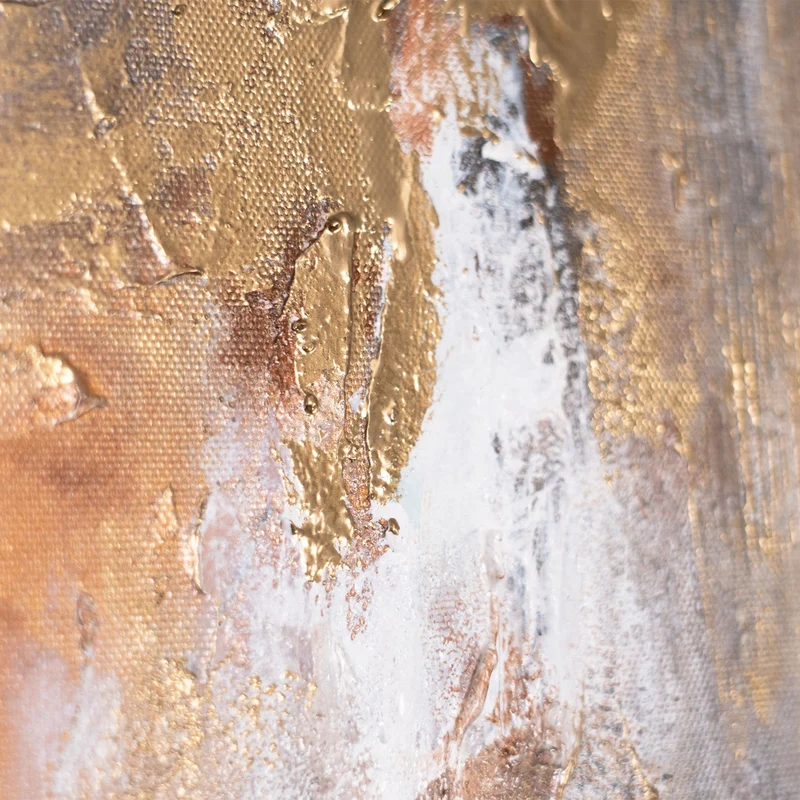 Handgemalte acrylbilder auf Leinwand abstrakt "Das Licht des Horizonts" 115x50cm