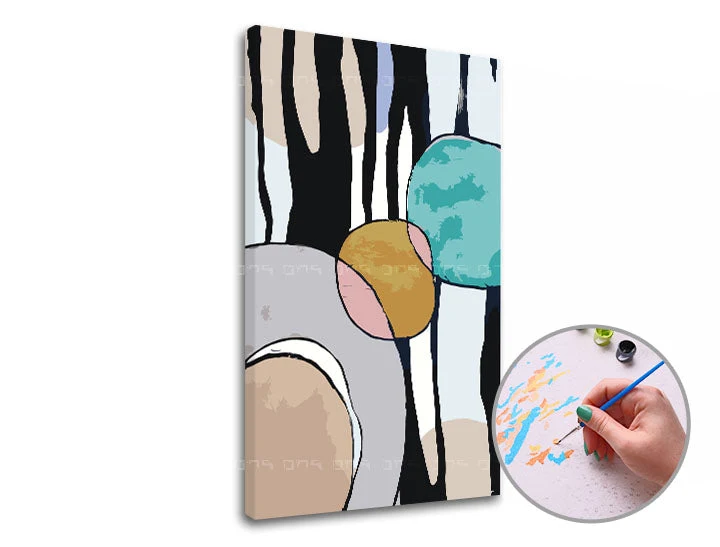 Paint by Numbers Colorful Abstract | Low Difficulty