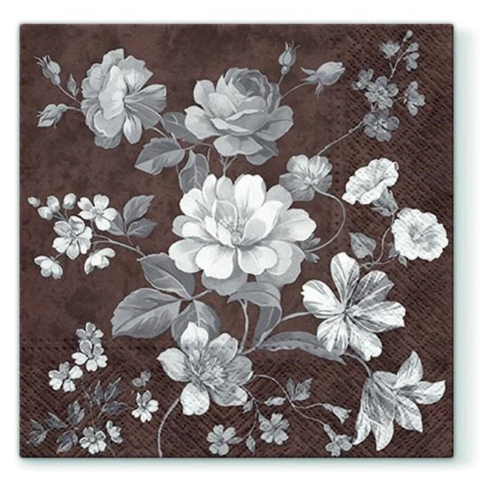 Decoupage Napkins Mystery Flowers - 1 pc