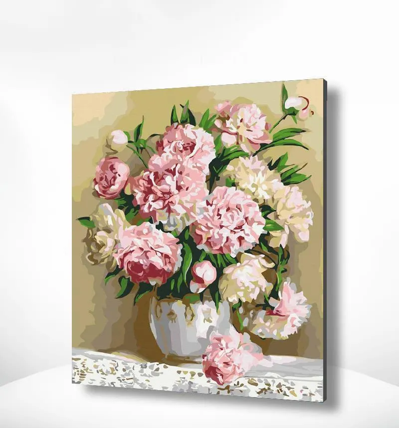 Malen nach Zahlen Roses auf dem Tisch