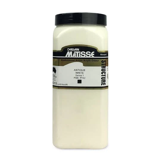 Derivan Matisse Professional Artists Acrylic Structure Antique White 500ml