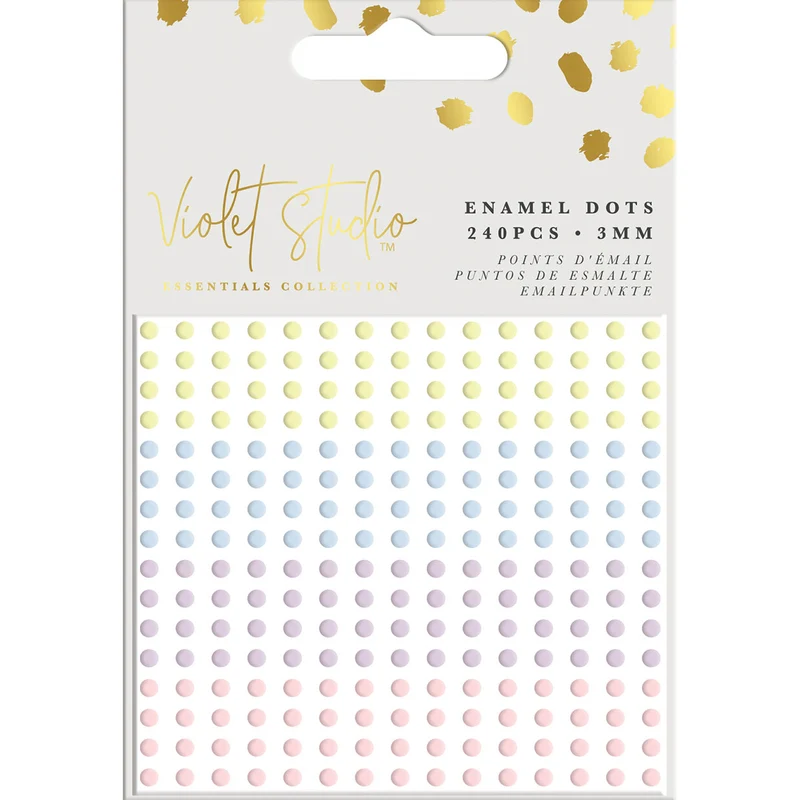Violet Studios Enamel Dots - Pastels - 240pcs