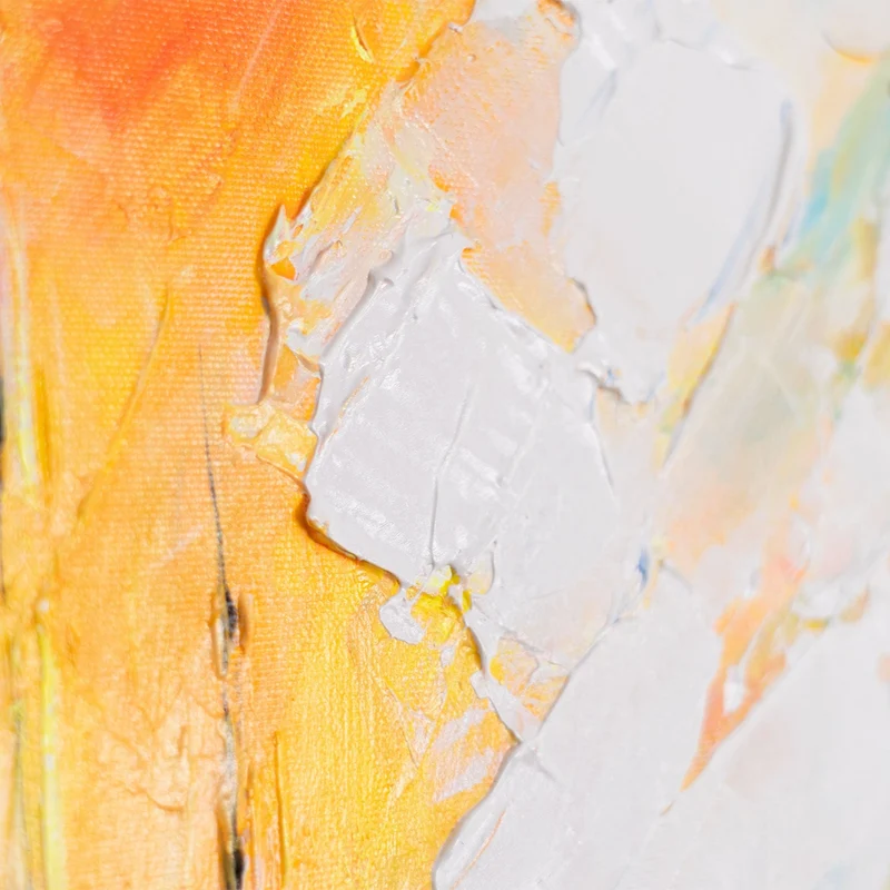 Handgemalte Bilder Unikate "Harmonie des Meeres" – bunte Acrylmalerei auf Leinwand 115x50cm