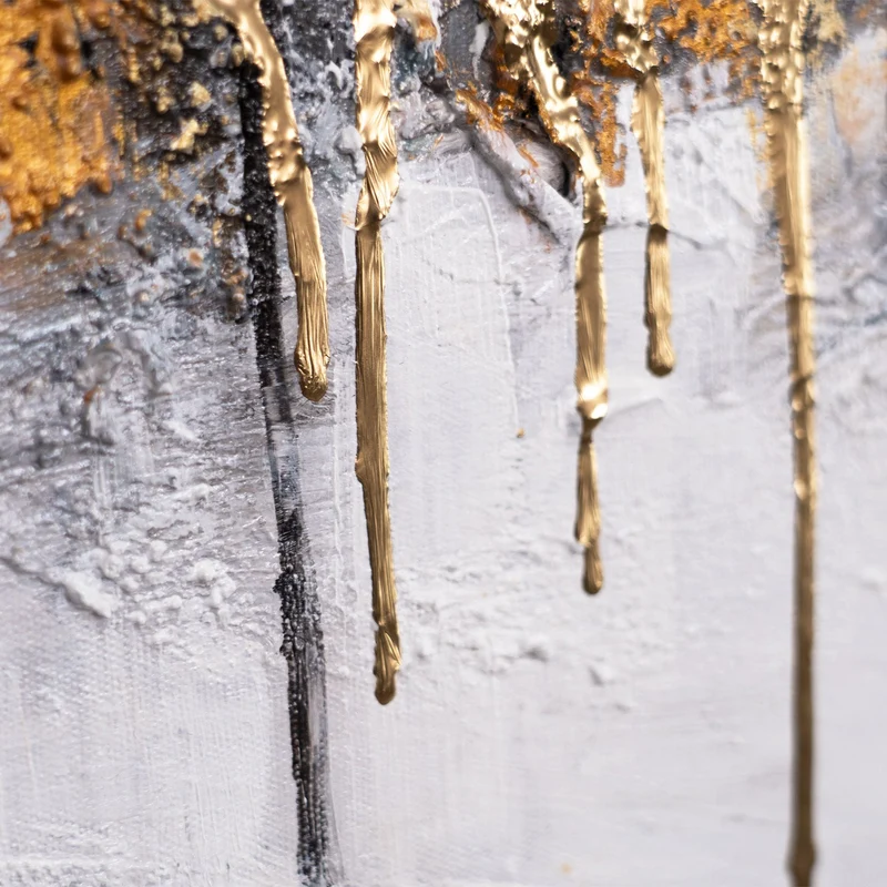 Schöne gemalte Bilder "Baum" – abstraktes handgemaltes Gemälde 115x50cm