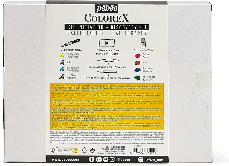 Pebeo - Inks for Design - Colorex Calligraphy Discovery Set