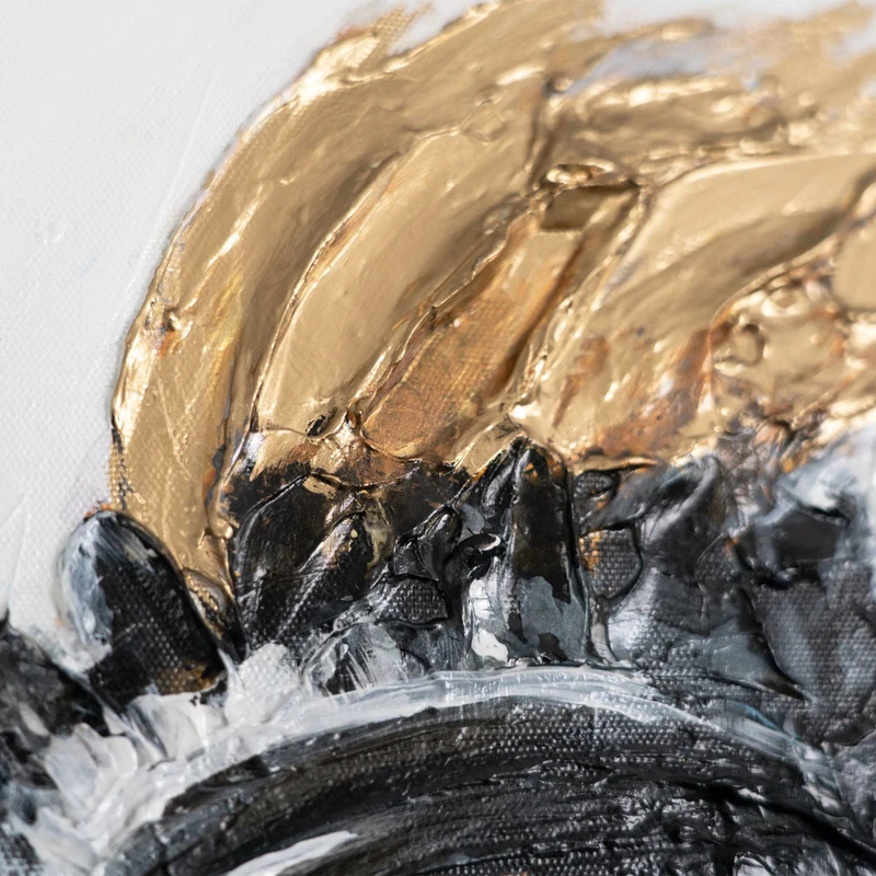 Abstrakte Acrylmalerei mit Statue of Liberty – Gerahmtes Bild "Licht der Freiheit"
