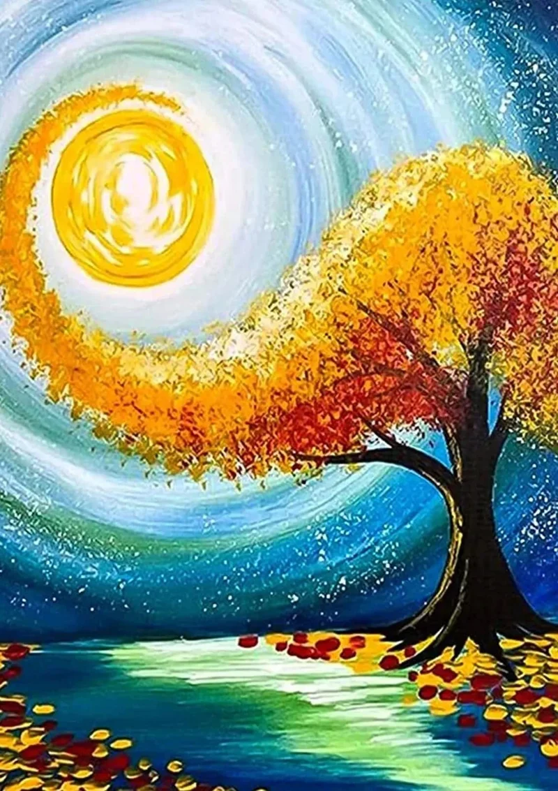 Diamond Painting Baum Kunst