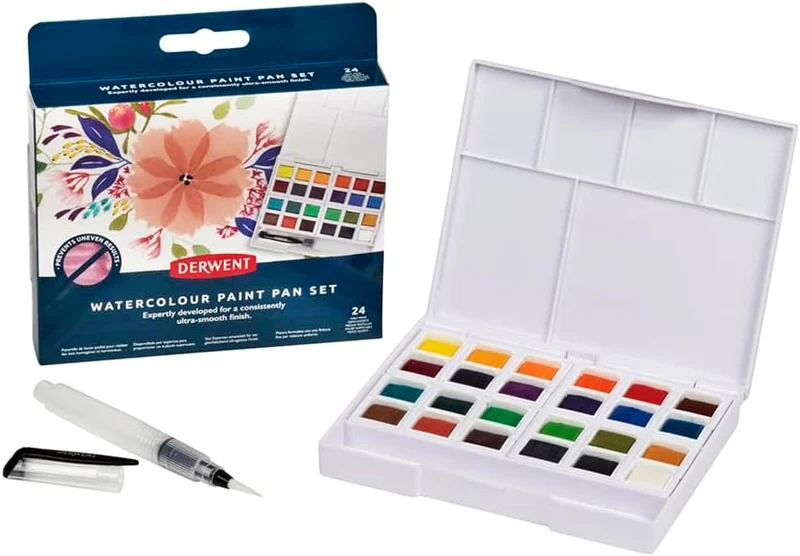 Derwent - Watercolour Paint Pan 24 Set