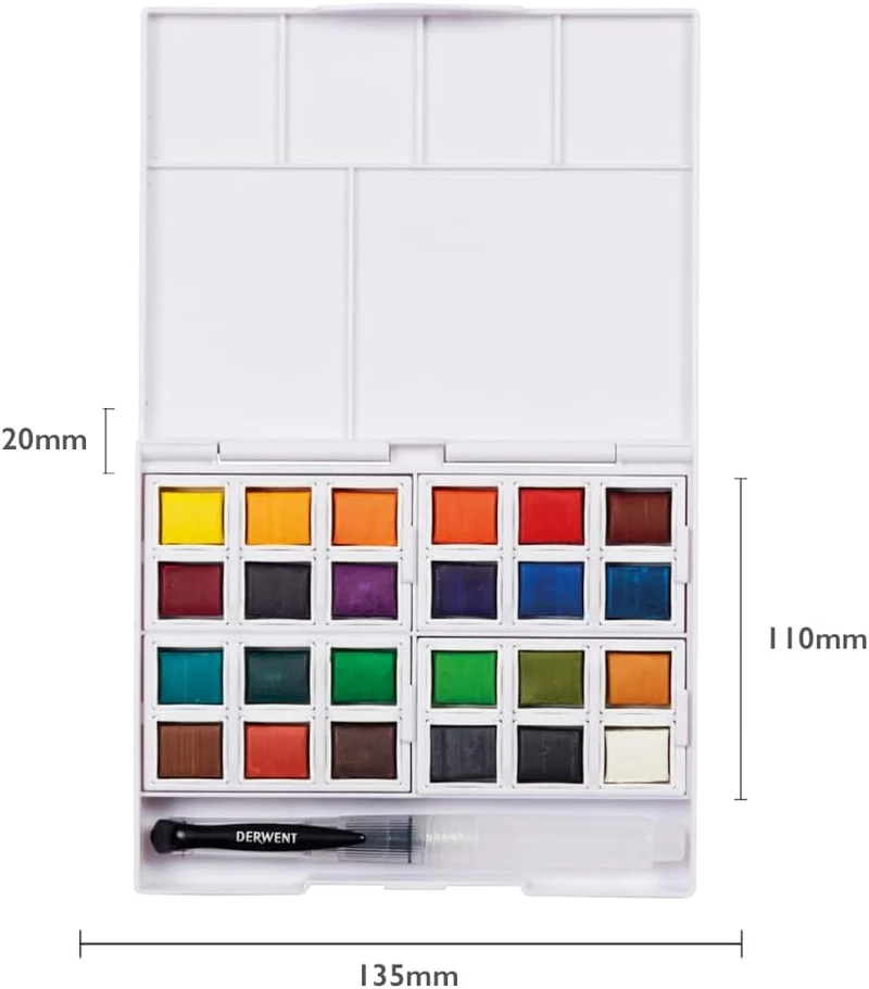 Derwent - Watercolour Paint Pan 24 Set