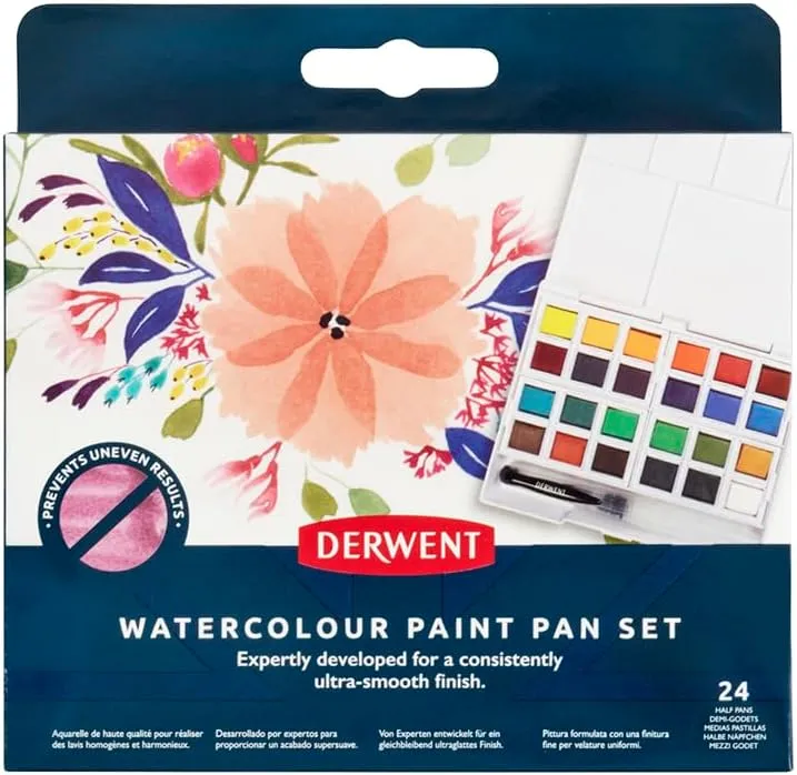 Derwent - Watercolour Paint Pan 24 Set