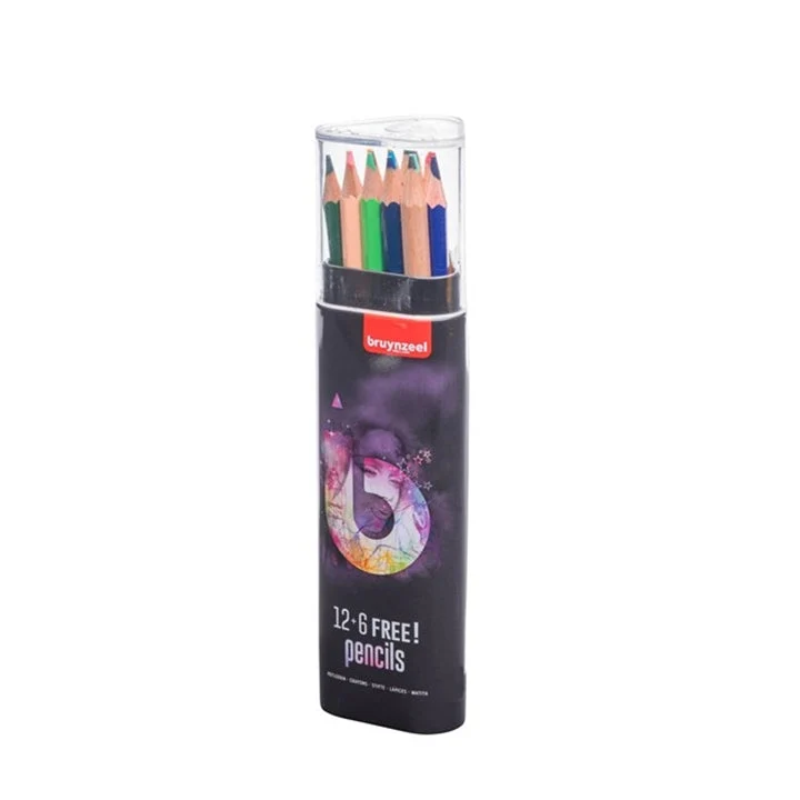 bruynzeel Drawing Set in Metal Case - Pink / 18 pcs