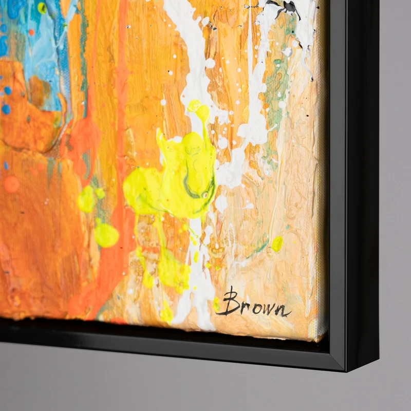 Modernes Acrylbild mit Gorilla - Handgemalte Gemälde "Gangster" für Wohnzimmer