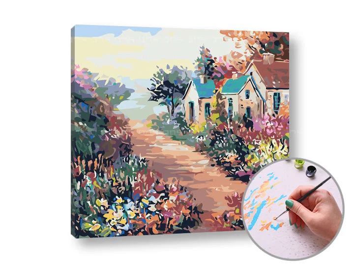 Paint by Numbers Colorful Landscape – High Difficulty