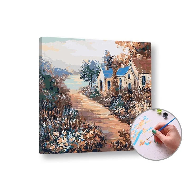 Paint by Numbers Colorful Landscape – High Difficulty