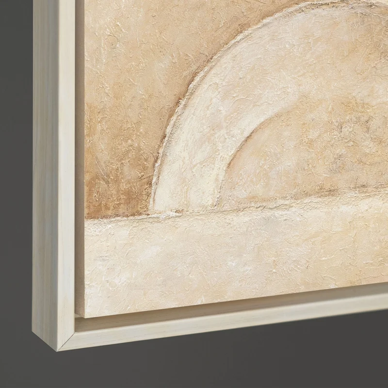Handgemalte Gemälde auf Leinwand - Moderne Wandkunst für Wohnzimmer „Raum der Formen“
