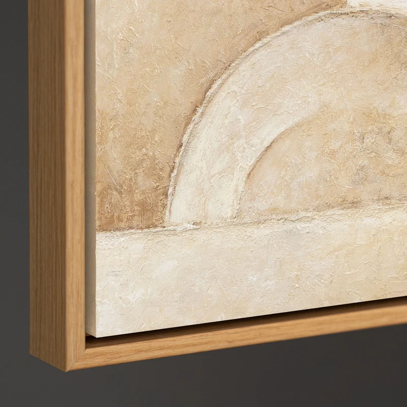 Handgemalte Gemälde auf Leinwand - Moderne Wandkunst für Wohnzimmer „Raum der Formen“