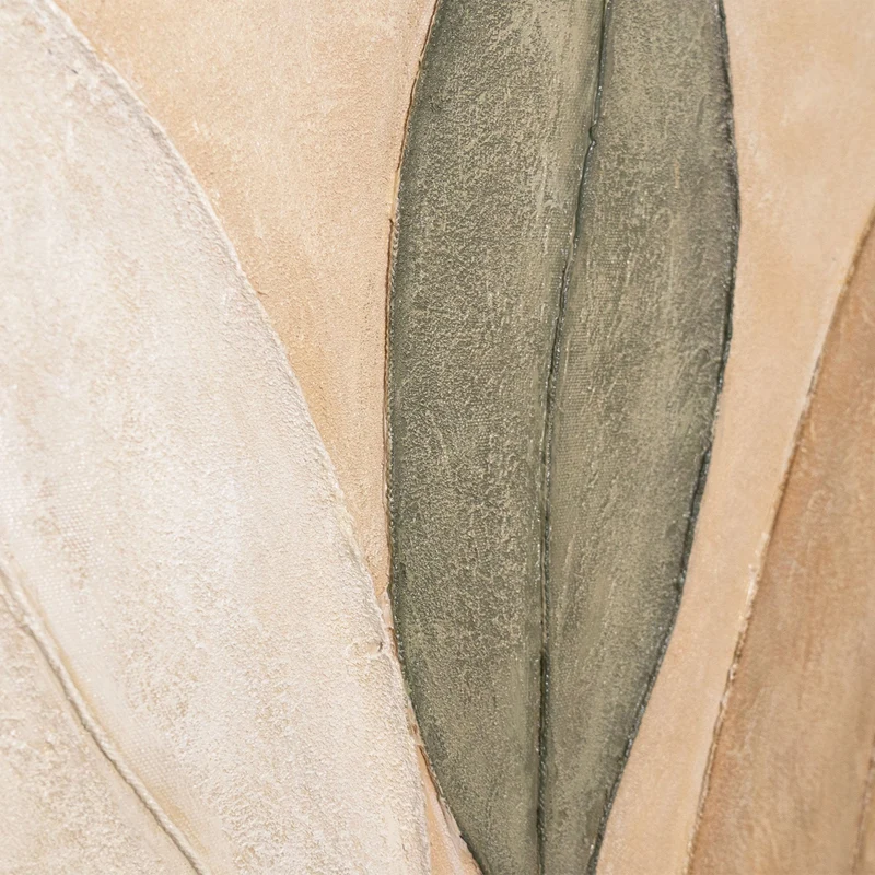 Abstraktes Leinwandbild „Tanz der Blätter“ – Handgemalte Wandkunst Naturmotiv