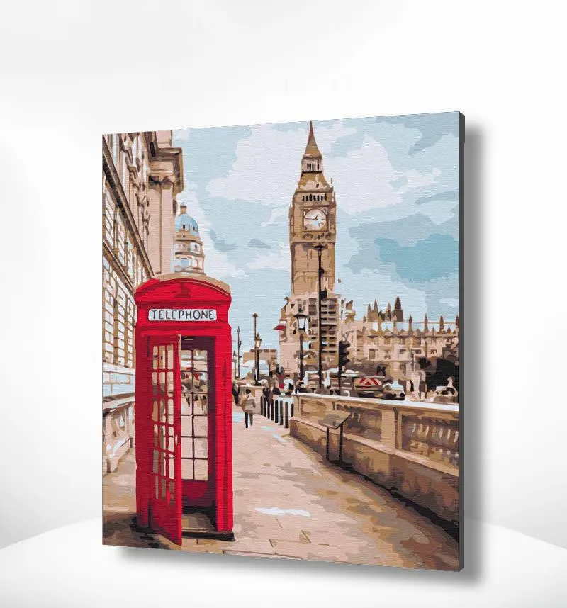 Malen nach Zahlen London Big Ben
