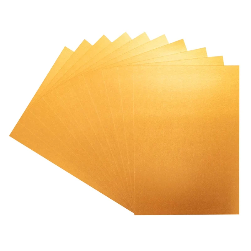 Crafter's Companion - Centura Pearl Effect - A4 Card 300gsm 10 Sheets - Rose Gold