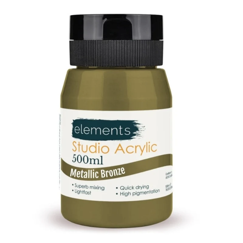 Elements 500ml Acrylic Metallic Bronze
