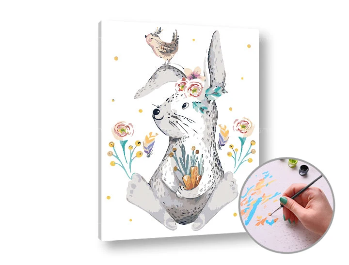 Paint by Numbers BIG Bunny | Medium Difficulty
