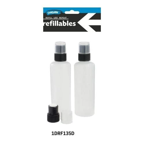 Refillables Bottles 135ml x 2 & Daubers x 3 Pack
